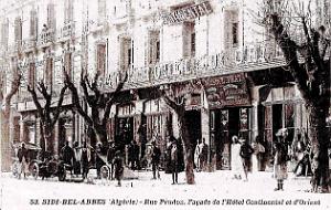 2787- Sidi-bel-Abbes - Rue Prudon - Hotel Continental et d'Orient